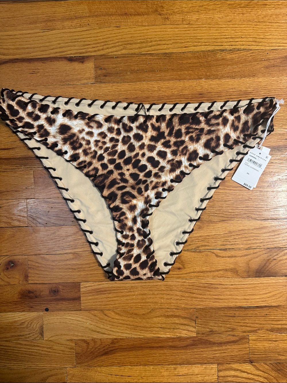 Good American 5xl Cheetah Bikini Bottom